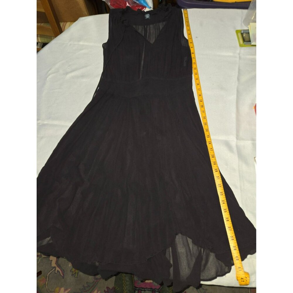 French Connection Black Sheer Sleeveless Dress Size 12